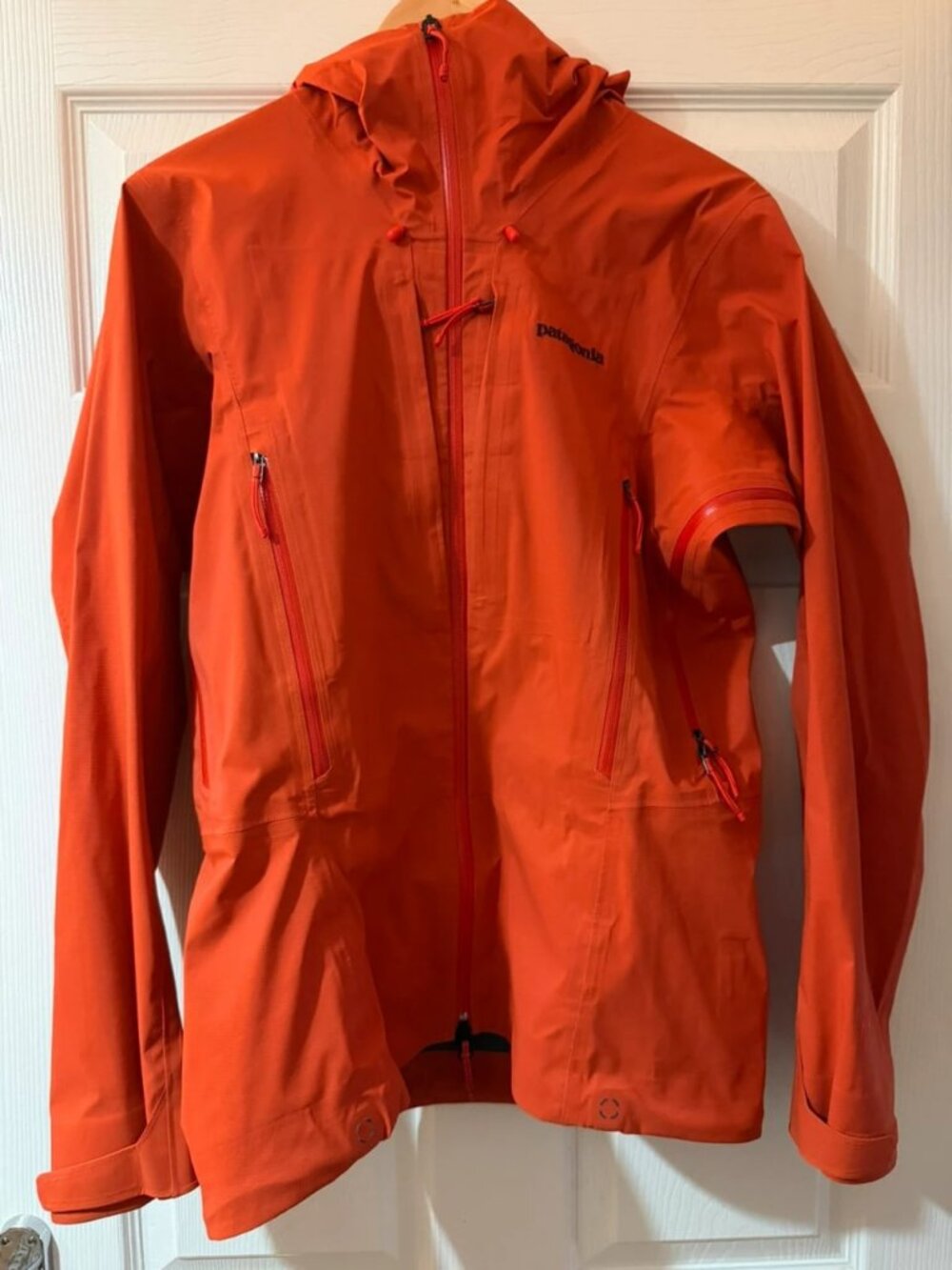 Patagonia Stormstride Waterproof Hooded Jacket Orange Size S